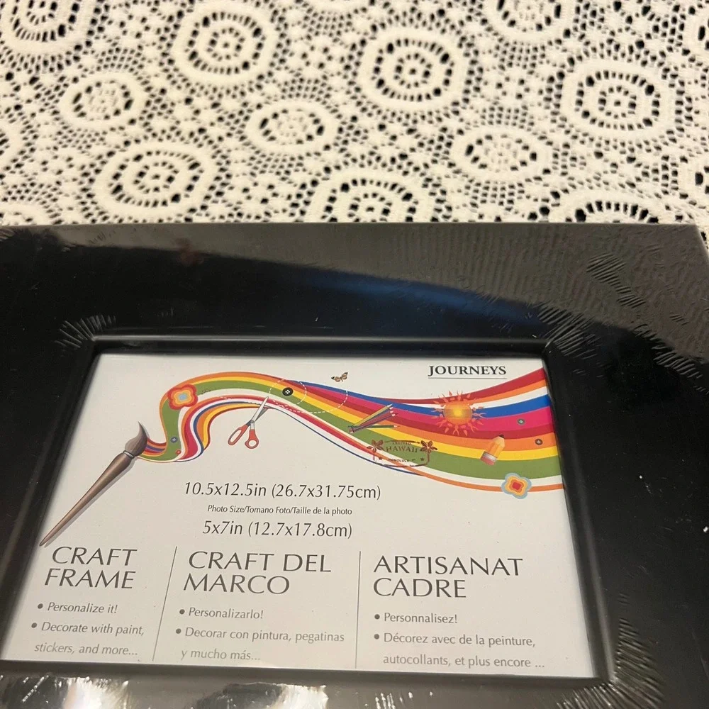 Journeys Black Craft Frame | Arts Crafts Kids Memories | NWT